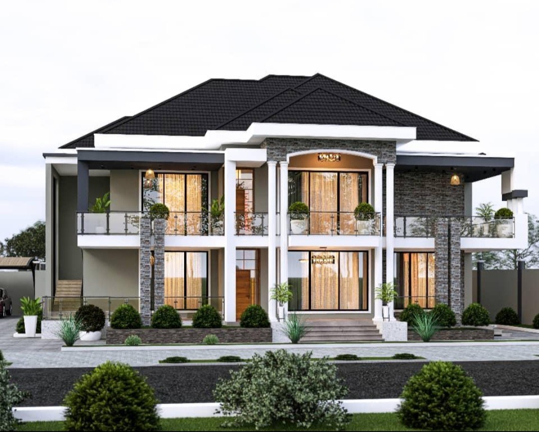 Finished luxury villa exterior by ArcGRAB