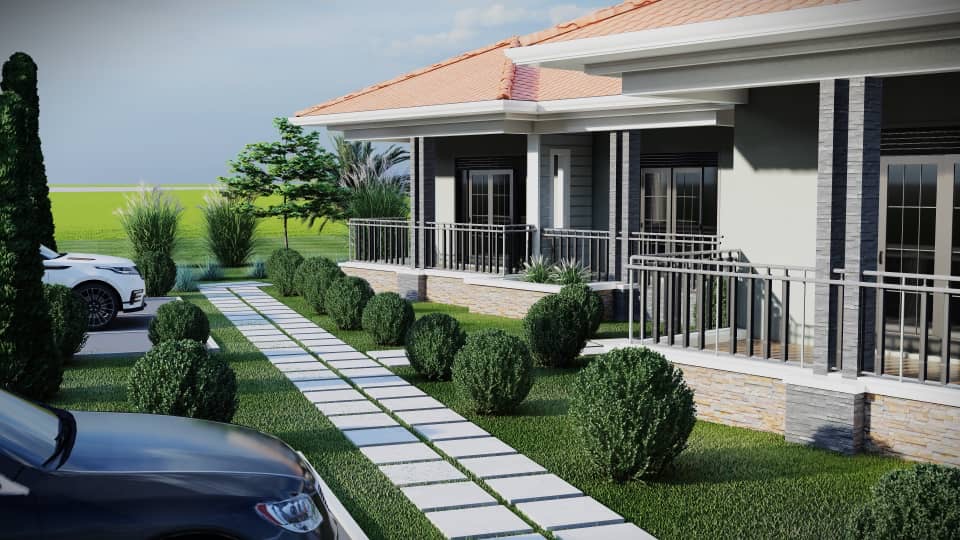 Bungalow landscape and exterior design
